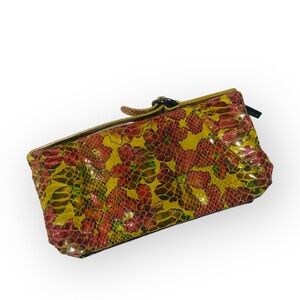 Hobo International Limited Collection Floral Snakeskin Zip Around Clutch